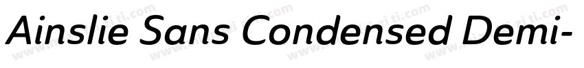 Ainslie Sans Condensed Demi字体转换